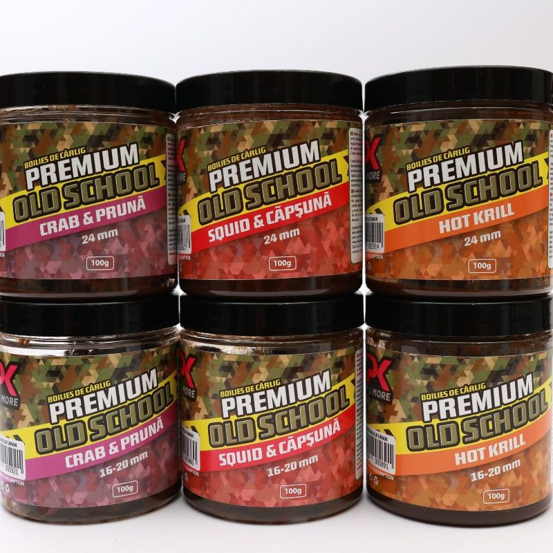 Boilies dipuit pentru cirlig OLD SCHOOL SQUID&CAPSUNA 16&20mm DUMBELLS CPK [2]