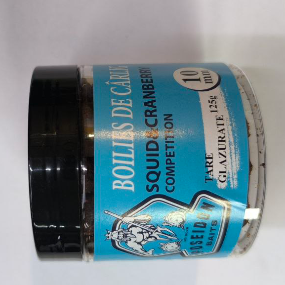Boilies tare glazurate squid cranberry 10mm 125g POSEIDON [2]