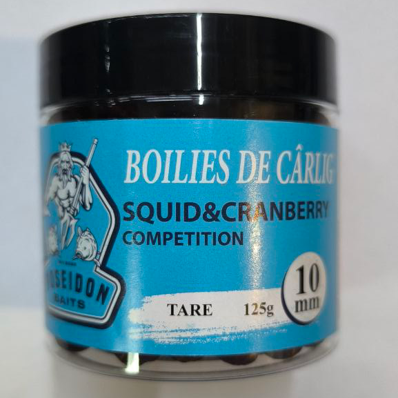Boilies tare squid cranberry 10mm 125g POSEIDON [1]