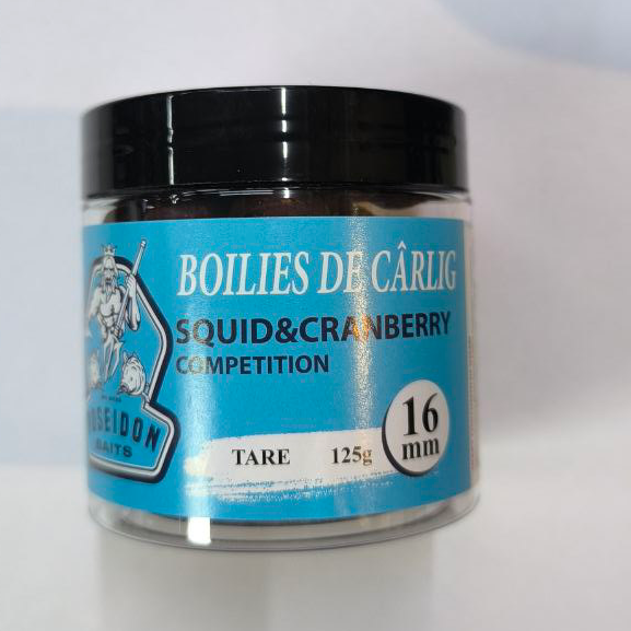 Boilies tare squid cranberry 16mm 125g POSEIDON [1]