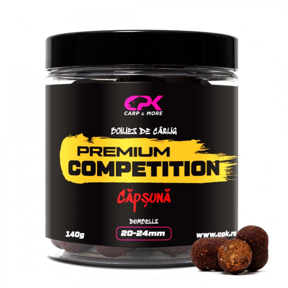 BOLIES PENTRU CARLIG OS COMPETITION CAPSUNA 20 & 24 mm DUMBELLS, 100 G CPK [1]