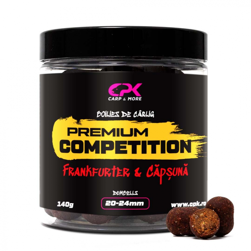 BOLIES PENTRU CARLIG OS COMPETITION FRANKFURTER & CAPSUNA 20 & 24 mm DUMBELLS, 100 G CPK [1]