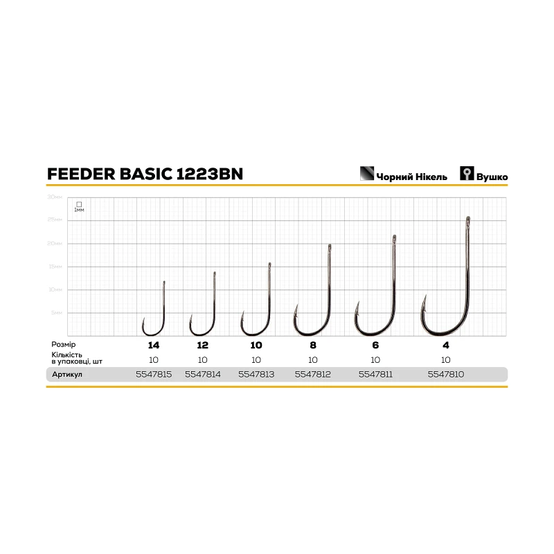 Крючок GC Feeder Basic 1223BN #10 10шт. [2]