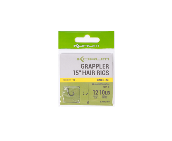 Carlige legate Korum Grappler Hair Rig Barbed Nr.8 [1]