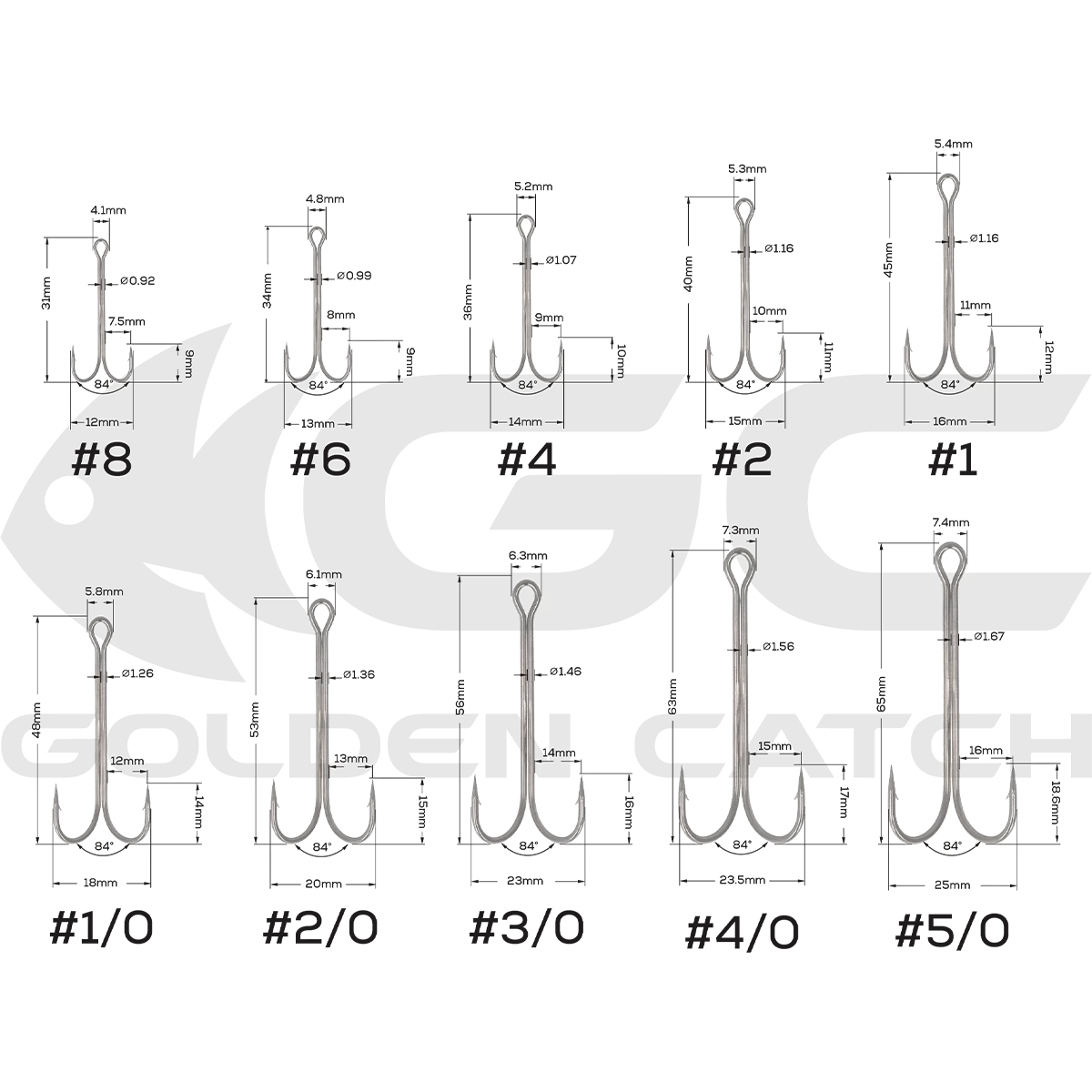 Крючок GC Double Long L2037BN #1, 6шт. [2]
