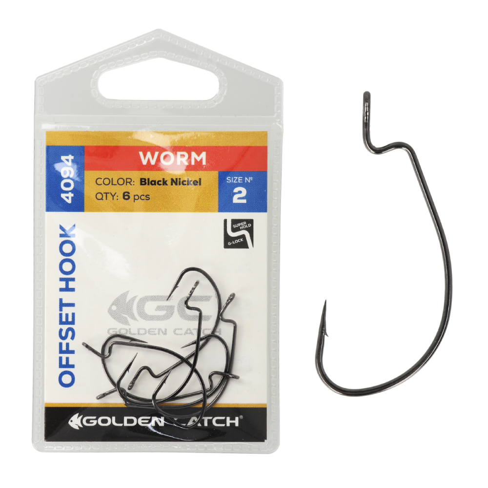 Крючок GC Offset Worm 4094BN №2(5шт) [2]