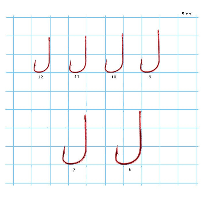 Крючки Hayabussa H.SDE198R #7 10шт. [2]