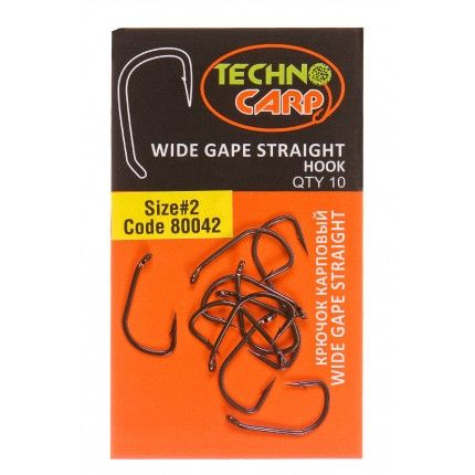 Крючок карповый "Wide Gape STRAIGHT" №2 NEW [1]