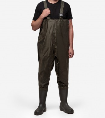 Сапоги Вейдерсы ( Waders )  выше талии ПВХ коричневые разм.43 [1]