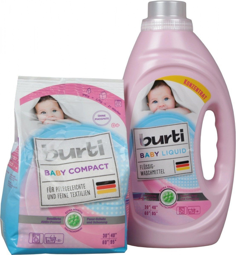 Стиральный порошок Burti Baby Compact, 900г [4]