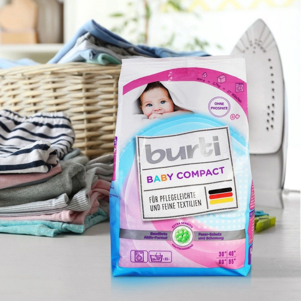 Стиральный порошок Burti Baby Compact, 900г [2]