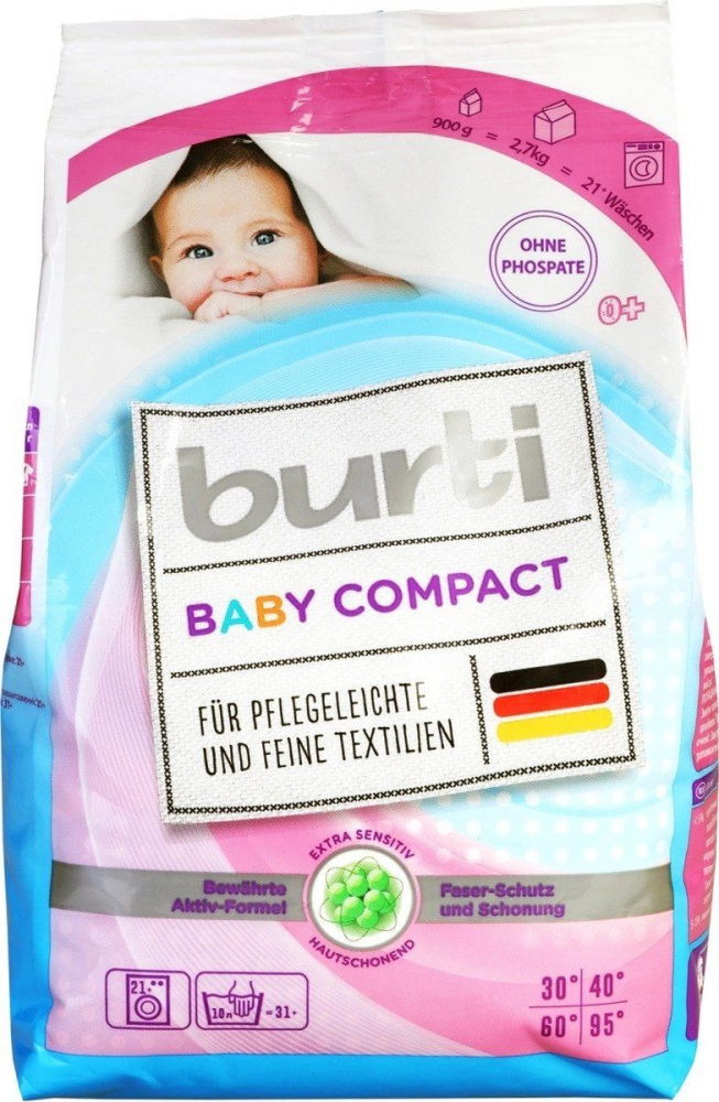 Стиральный порошок Burti Baby Compact, 900г [5]