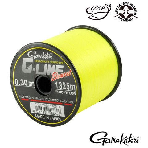 Леска GAMAKATSU G-LINE Element Yellow 0.28mm/5.70kg/1490m [1]