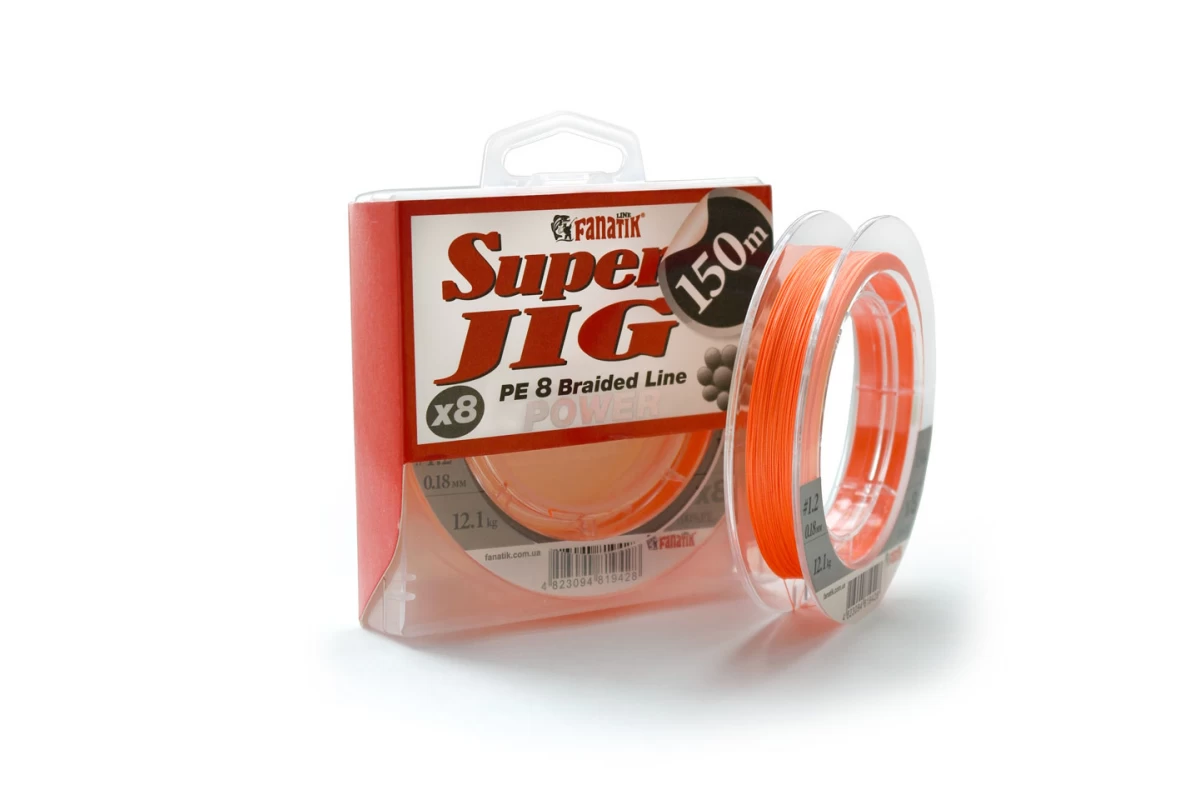 Шнур FANATIK Super Jig PE X8 150m 1.0/0.16mm Orange [1]