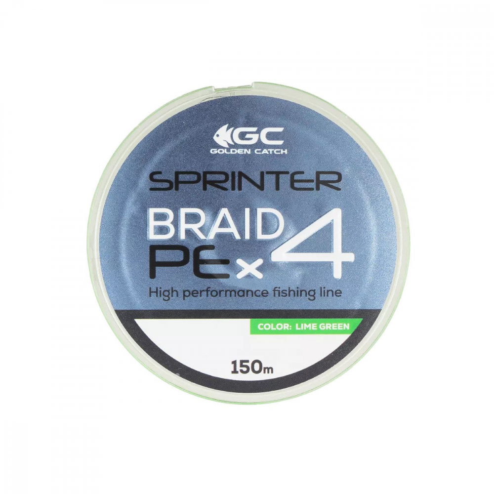 Шнур GC Sprinter PE X4 150m Lime Green + 2m FC #1.2 [3]