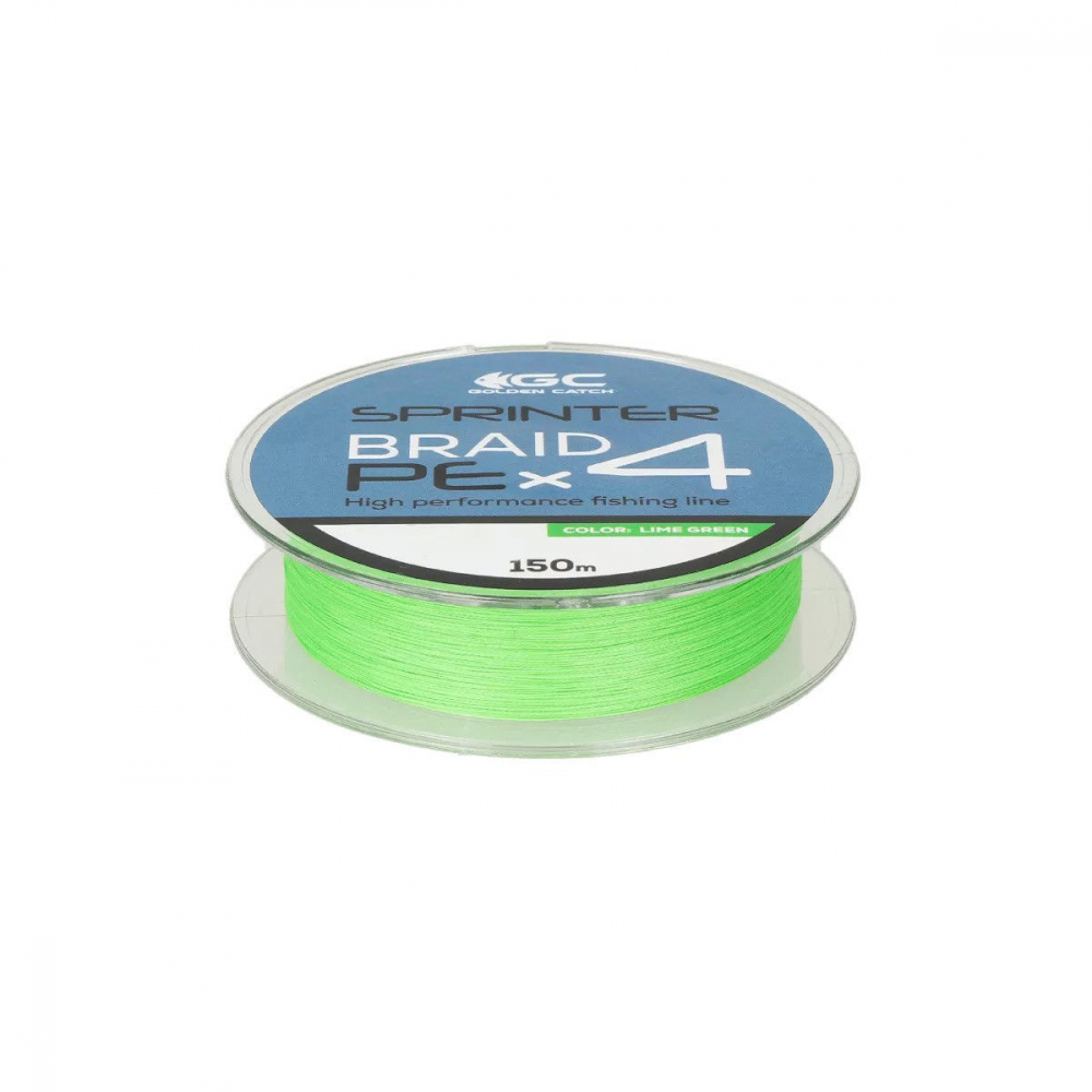 Шнур GC Sprinter PE X4 150m Lime Green + 2m FC #1.2 [2]