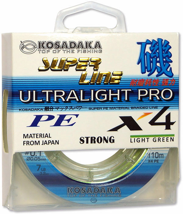 Шнур KOSADAKA PE ULTRA PRO X4 110M 3,20 KG DARK GREEN 0,05mm [2]