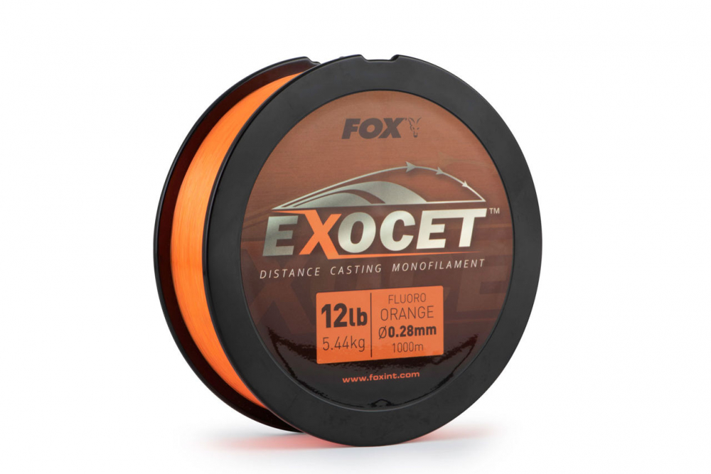 Леска монофиламент Fox Exocet Fluoro Orange Mono 0.35mm 18lb [1]