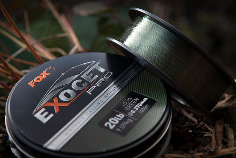 Fir monofilament Fox Exocet Pro (LV Green) 18lbs x1000m [7]