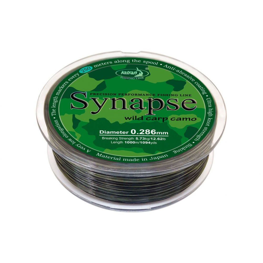 Леска KATRAN SYNAPSE Wild Carp camo 0.309mm 1000m [4]