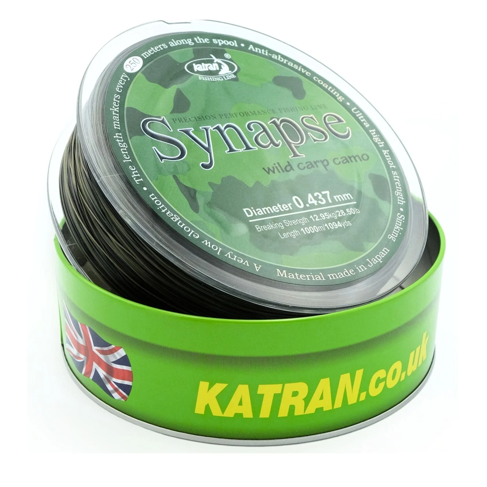 Fir monofilament KATRAN SYNAPSE Wild Carp camo 0.309mm 1000m [5]