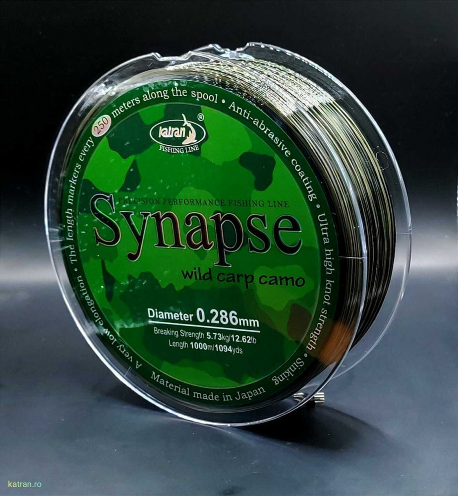 Леска KATRAN SYNAPSE Wild Carp camo 0.309mm 1000m [2]