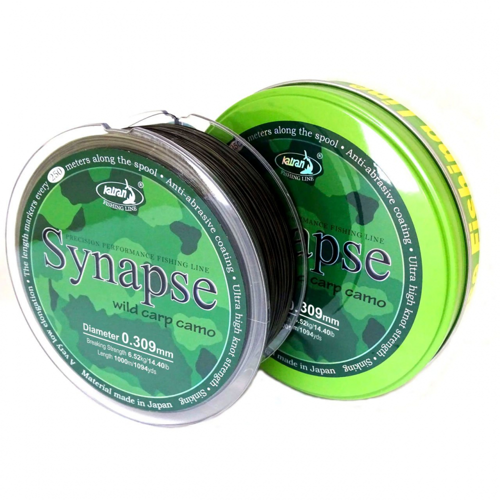 Леска KATRAN SYNAPSE Wild Carp camo 0.309mm 1000m [3]