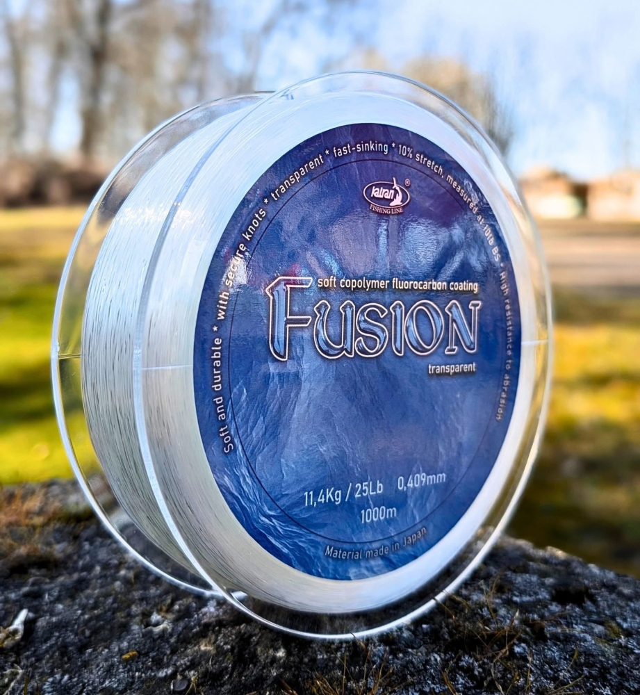 Fir principal Katran FUSION, transparent, fluorocarbon coated 0.409mm 1000m [2]