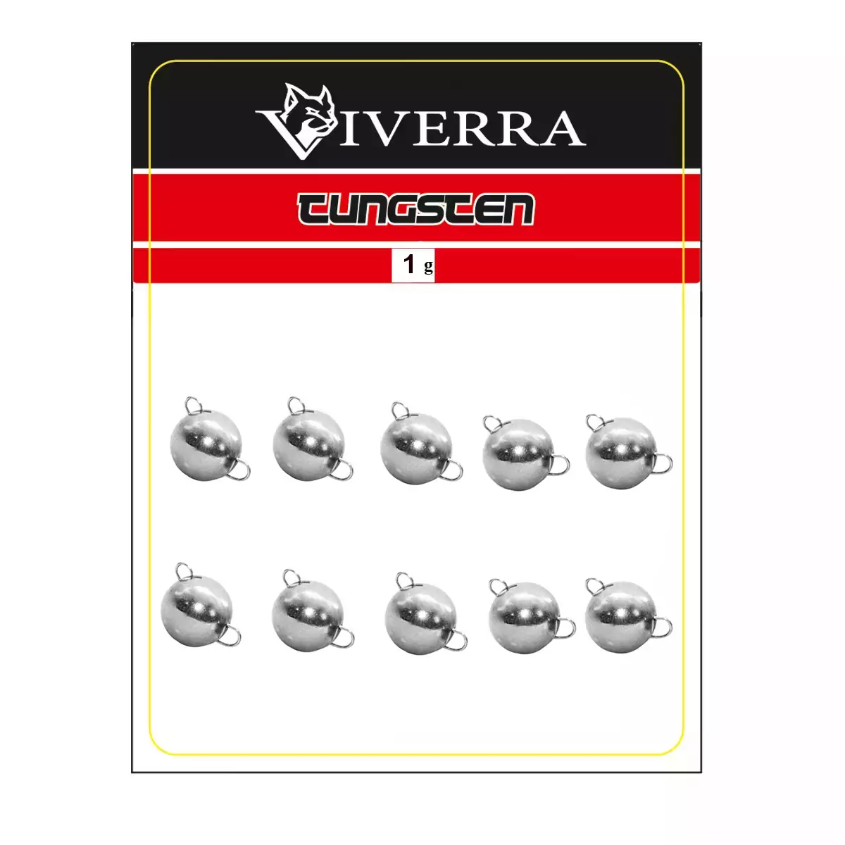 Greutatea "Чебурашка" wolfram Viverra 1g Electroplated silver (10 buc) 1TCBS-ES [1]