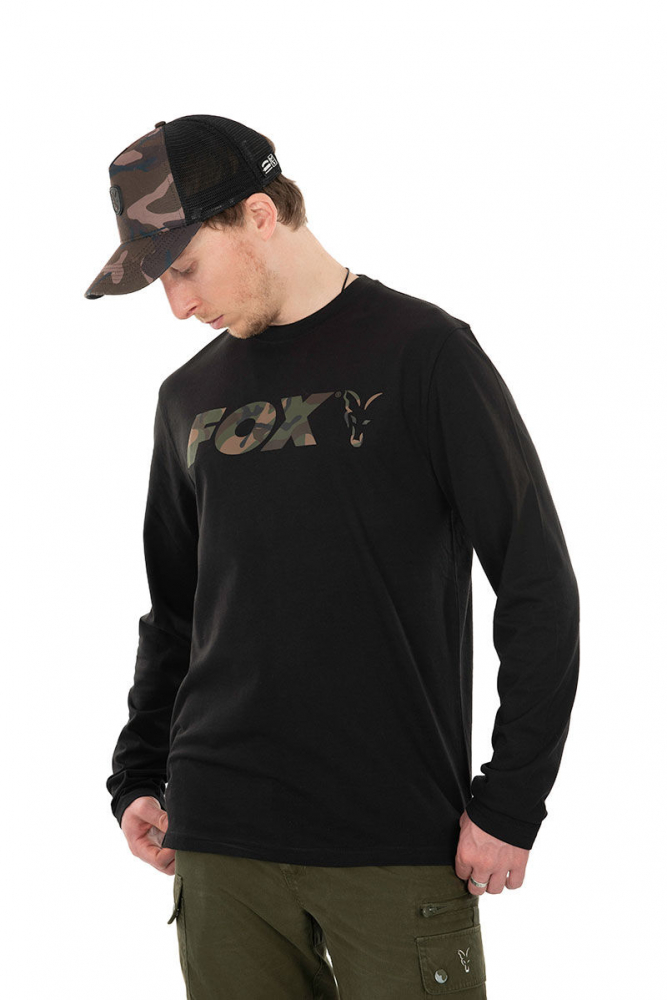 Батник Fox Long Sleeve Black/Camo T-Shirt LS - XXL [1]