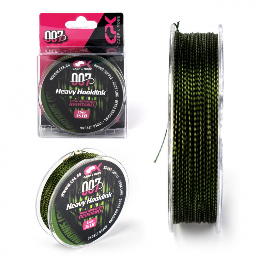 Heavy Hooklink green 25lb/15m [1]