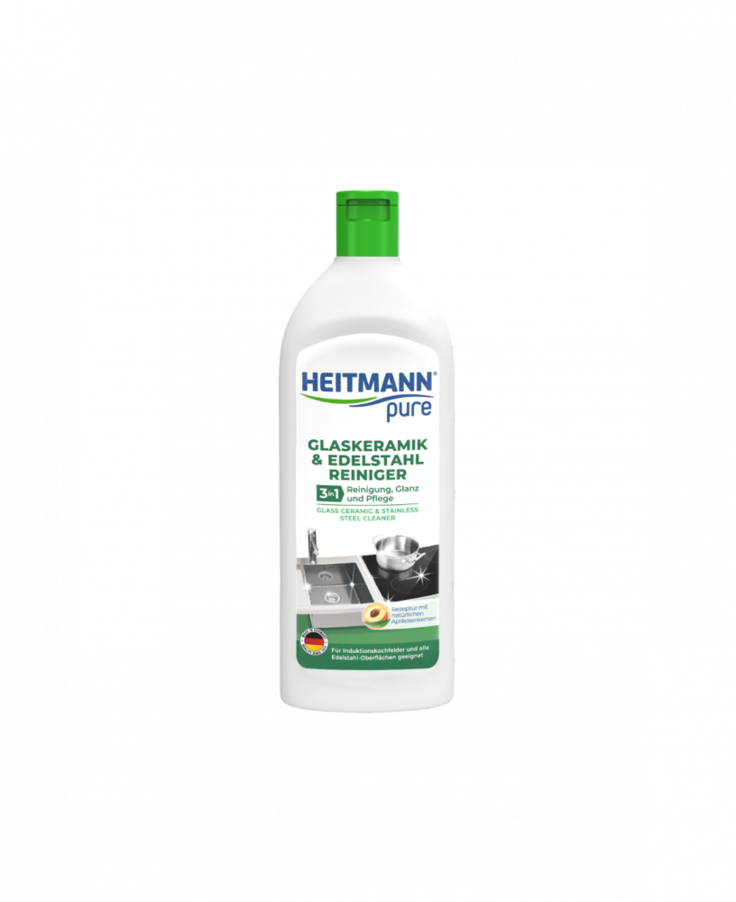 Heitmann Pure - 3-в-1 средство для чистки стеклокерамики, стекла и нержавейки, 250 мл [1]