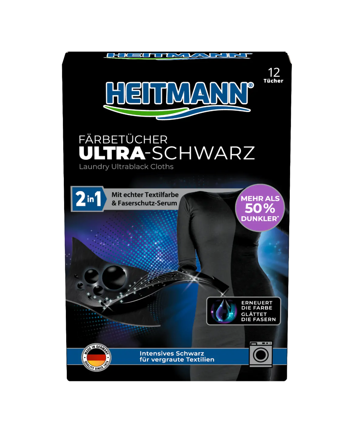 Heitmann - Șervețele pentru haine negre, 12 buc. [1]