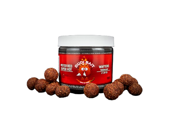 Hook bait DUDI BAIT Mister Red Super Hot WAFTERS 12+14 mm, 100 g [1]