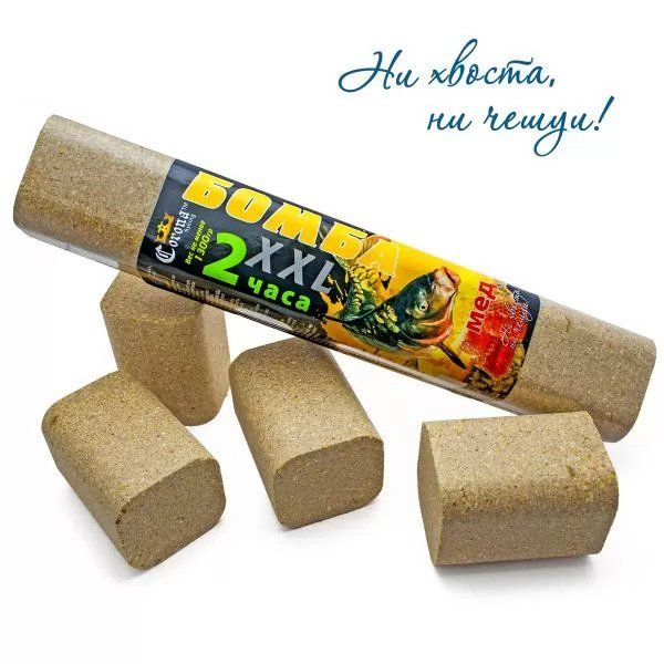 Прикормка Бомба XXL, МЕД, 2 часа [1]