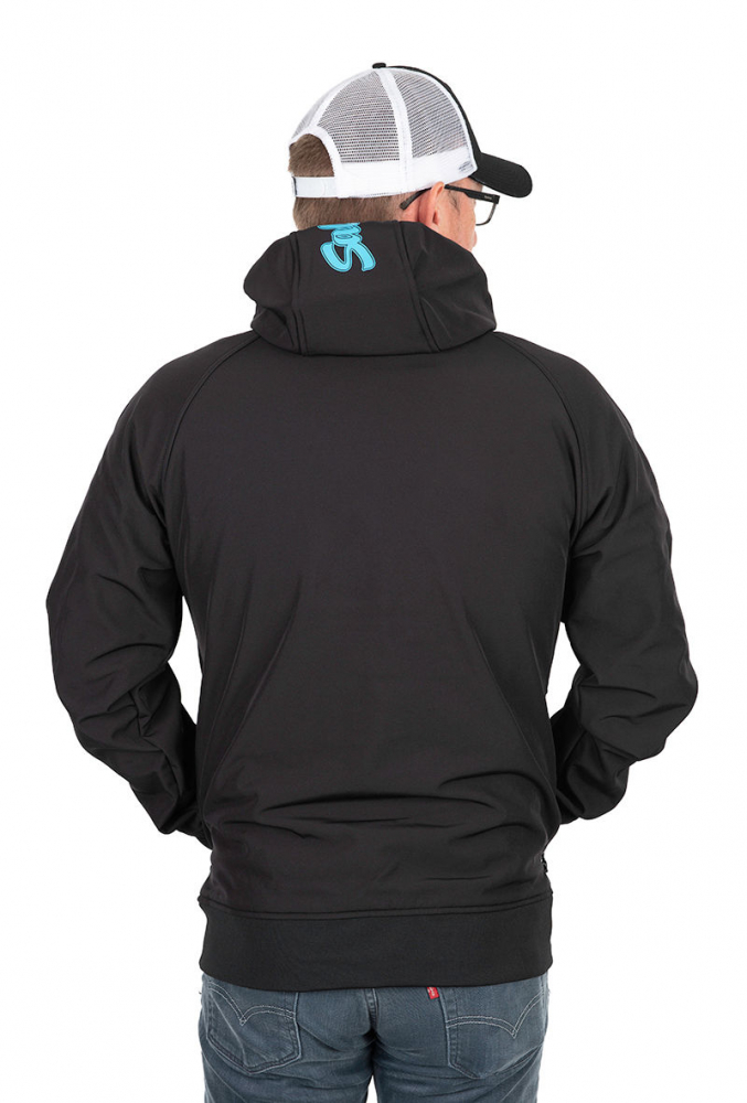 Jacheta SOFT SHELL SALMO JACKET, BLACK & BLUE [4]