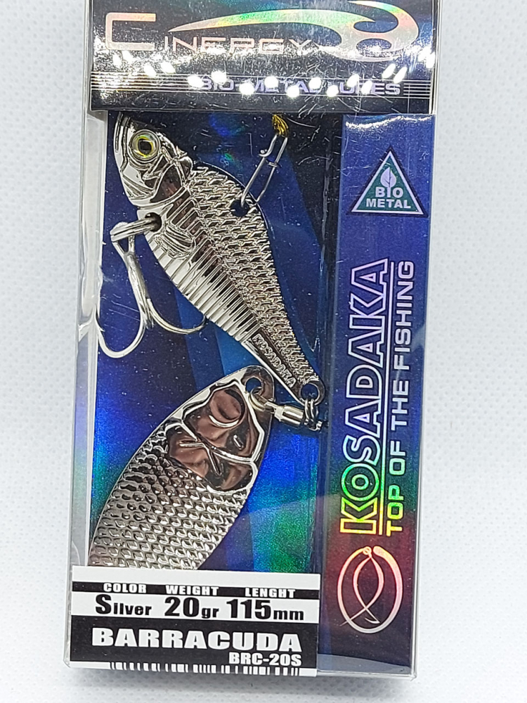 Jig-spinner (BAR-20S) Barracuda 20g, 115mm silver KOSADAKA [1]