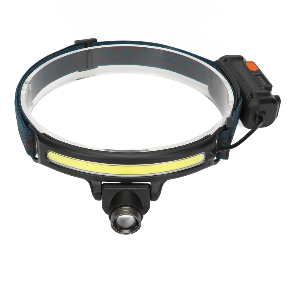 Налобный фонарь профессиональный COB LED W678-2 с литиевым аккумулятором [1]