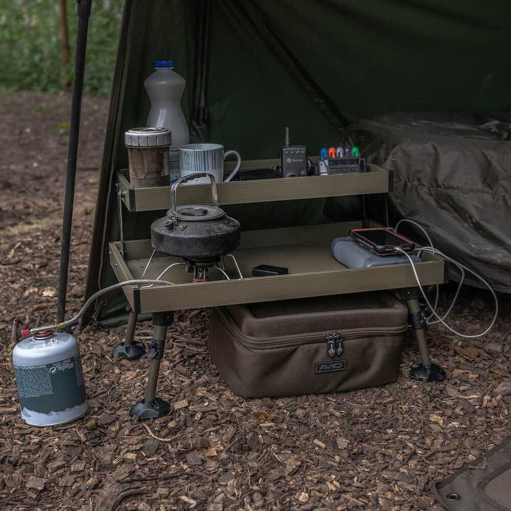 Монтажный столик AVID CARP DOUBLE DECKER BIVVY TABLE, 55X41X35.5CM [4]