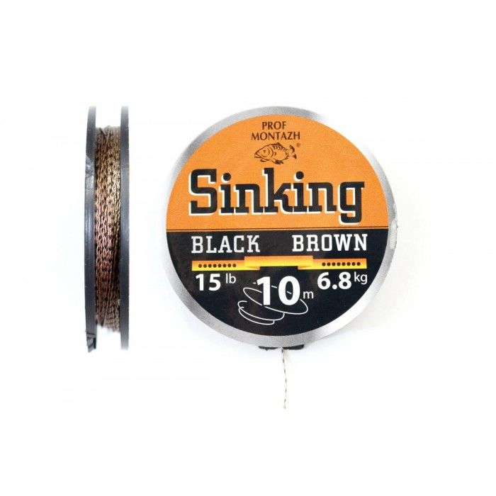 Поводочный материал Black Brown 15LB, 6.8кг, 10м [1]