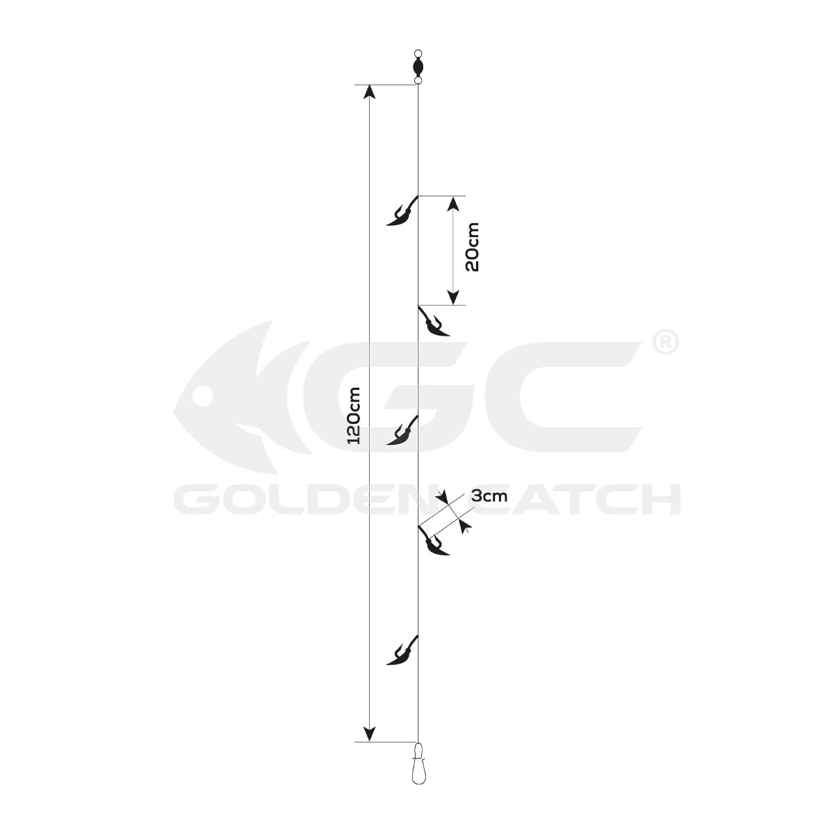 Самодур GC Aji Sabiki F405 #6, 5шт. [3]