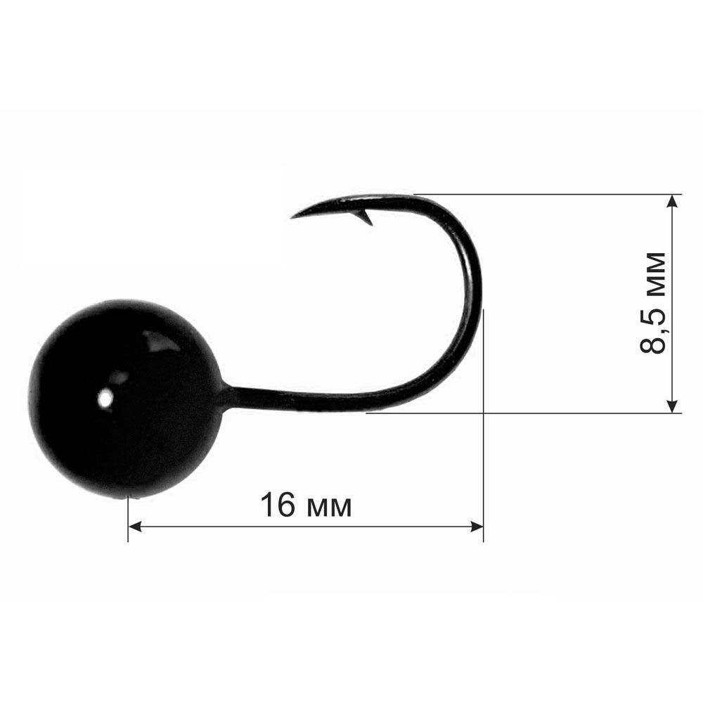 Mormisca Crap Classic cirlig chrom negru #6 - 2 g [2]