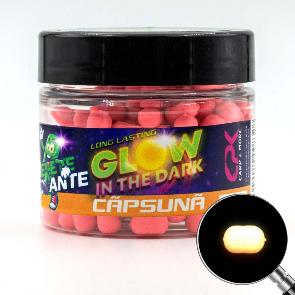Плавающие пелеты FEEDER GLOW IN THE DARK КЛУБНИКА 6mm 15g (UV) [1]