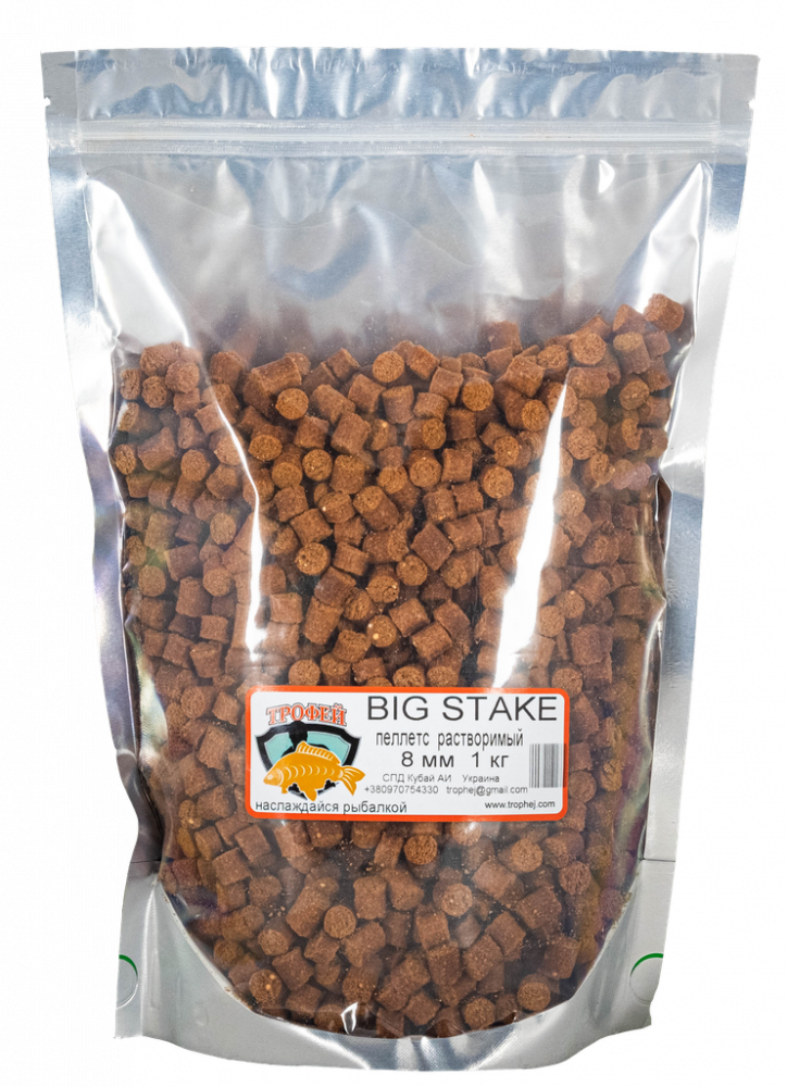 Pellets prafuitor BIG STAKE 8mm 1kg TRAFEI [1]