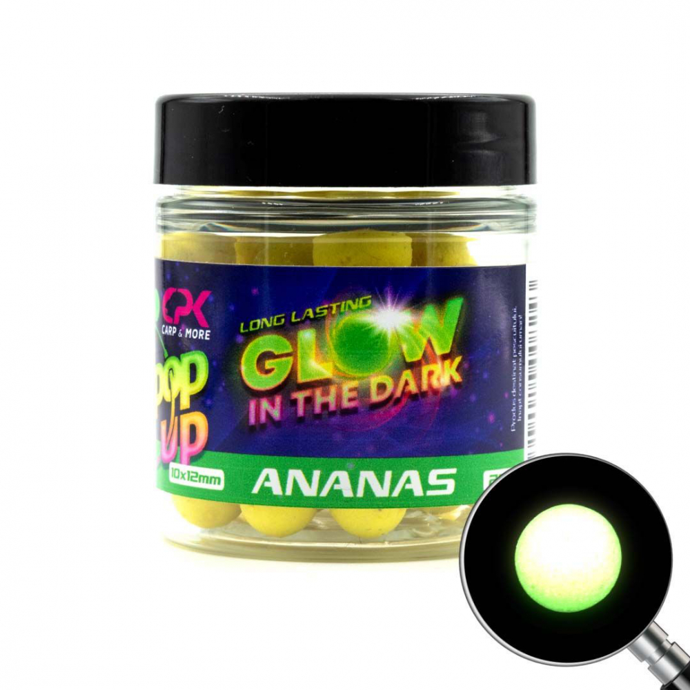 POP UP Ananas 10x12mm 20g (UV) GLOW IN THE DARK CPK [1]