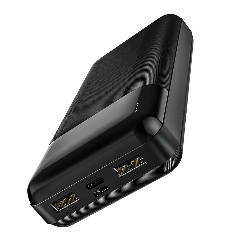 Портативный акумулятор 20.000mAh/LED Hoco J72A Easy travel Black [5]