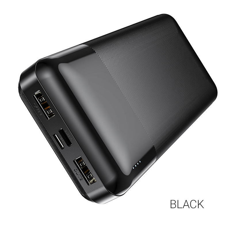 Портативный акумулятор 20.000mAh/LED Hoco J72A Easy travel Black [3]