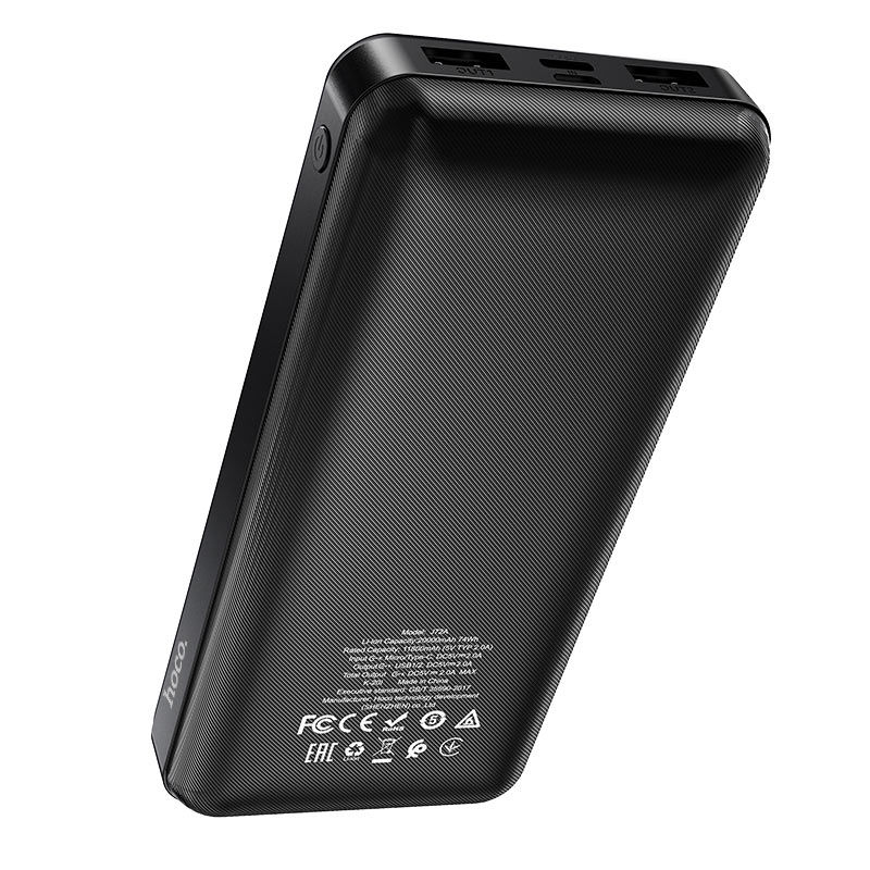 Портативный акумулятор 20.000mAh/LED Hoco J72A Easy travel Black [4]