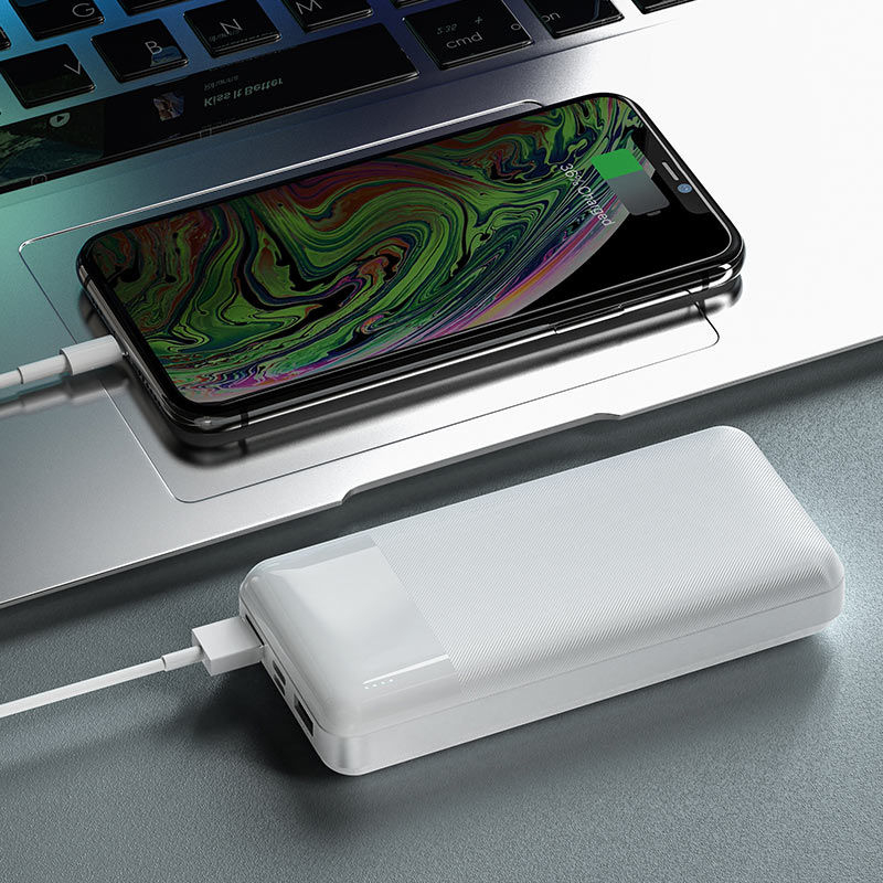 Портативный акумулятор 20.000mAh/LED Hoco J72A Easy travel Black [2]