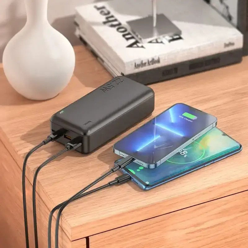 Портативный акумулятор 30.000mAh Hoco J101B Astute 22.5W fully compatible Black [5]